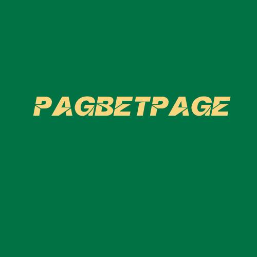 Logo da PAGBETPAGE